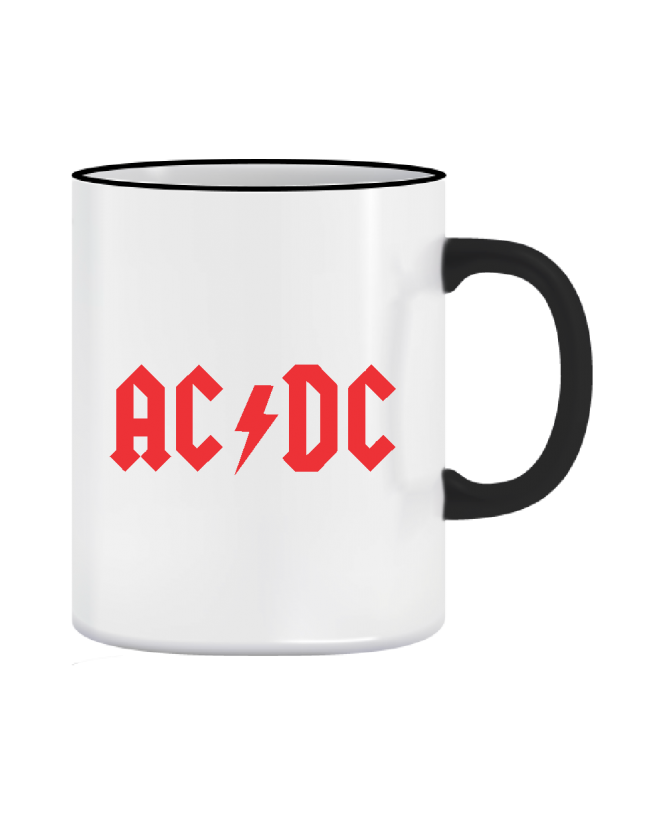 Puodelis AC/DC logo